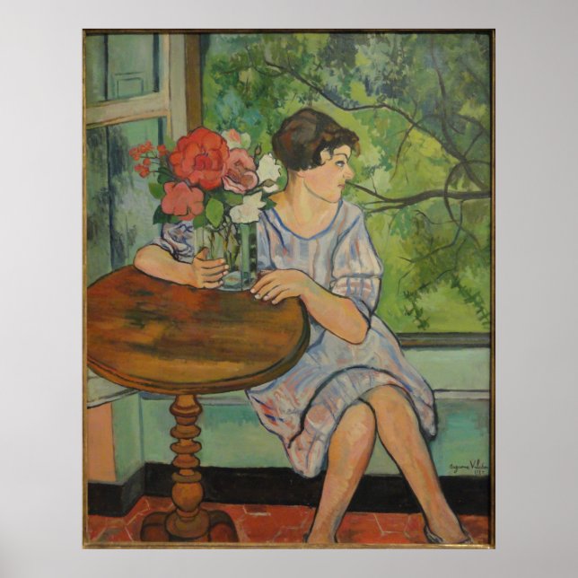 Affiche Suzanne Valadon Young Girl in Front of a Window (Devant)