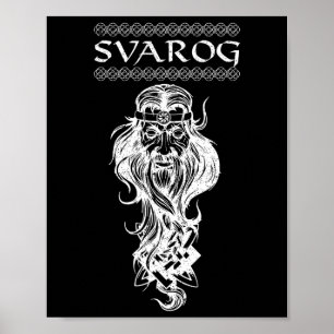 Affiche Svarog Dieu païen slave Slavs Paganisme Mythologie