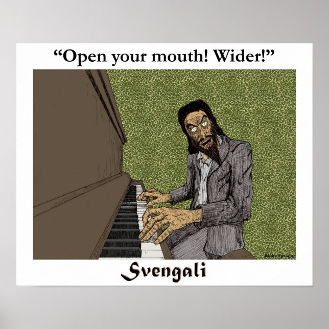 Affiche Svengali au piano (Devant)