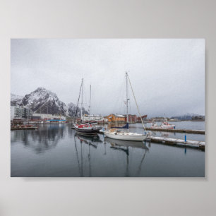 Affiche Svolvaer Îles Lofoten