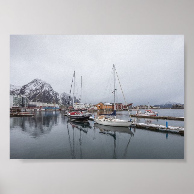 Affiche Svolvaer Îles Lofoten (Devant)