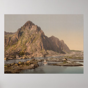 Affiche Svolvaer, Lofoten, Nord-Norge, Norvège