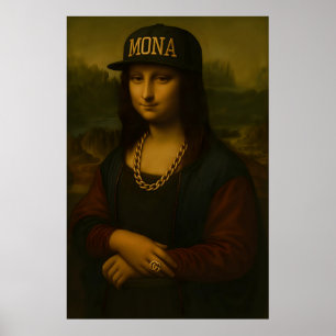 Affiche Swag Mona Lisa