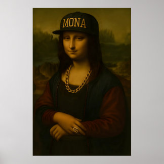 Affiche Swag Mona Lisa