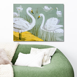 Affiche Swans par Verneuil