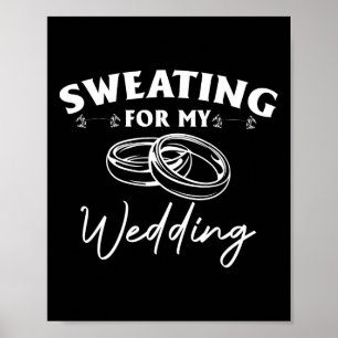 Affiche Sweat Pour Mon Mariage Entraînement De Mariée Gym