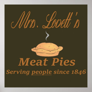 Affiche Sweeney Todd Mme Lovetts Tartes à la viande