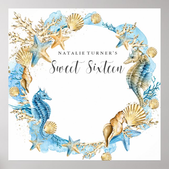 Affiche Sweet 16 Signature Message Board (Devant)