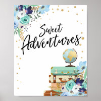 Sweet Adventures panneau Voyage Douche Dessert Tab