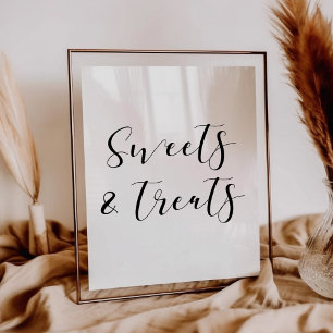 Affiche Sweet and treats wedding sign