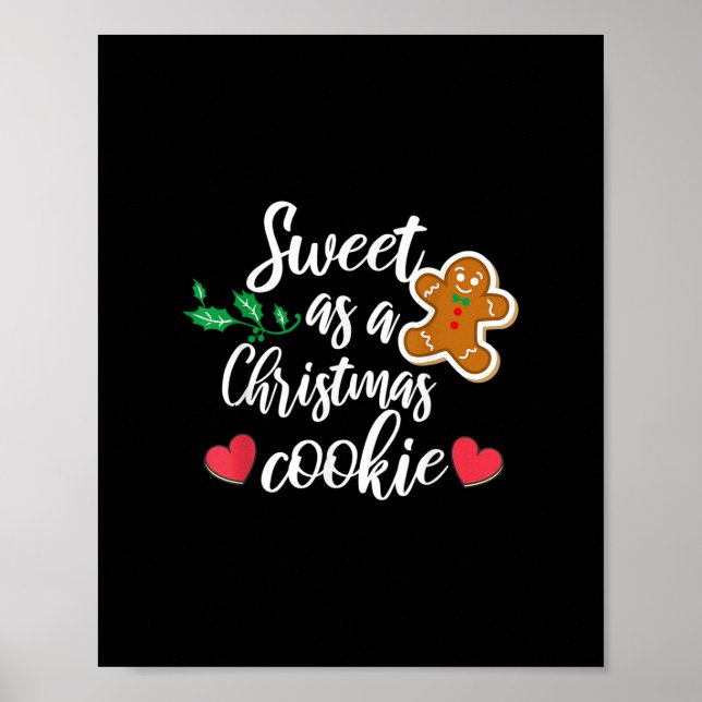 Affiche Sweet As A Christmas Cookie - Biscuit, Christmas C (Devant)