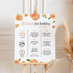 Affiche Sweet As A Peach 1er Anniversaire