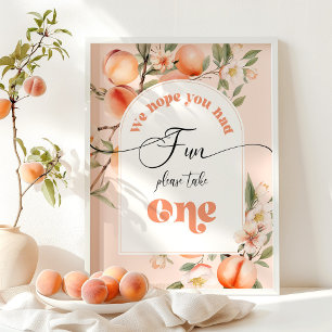 Affiche Sweet as a peach Nous espérons que vous avez eu un