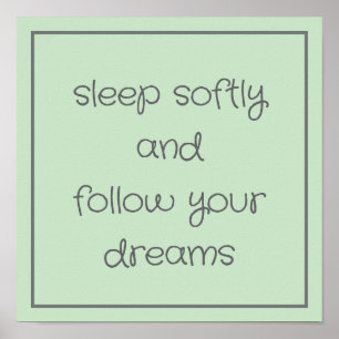 Affiche Sweet Bedtime Words mur art