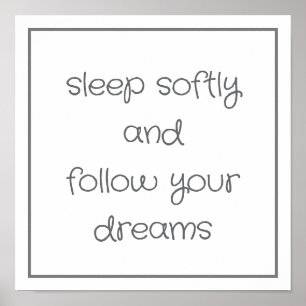 Affiche Sweet Bedtime Words mur art
