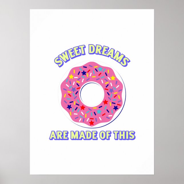 Affiche Sweet donut rêve drôle (Devant)
