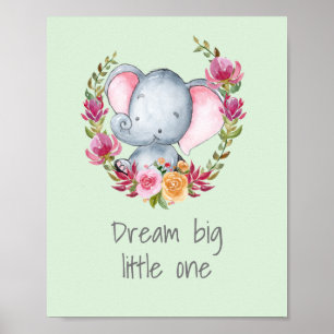 Affiche Sweet Dream Grosse Watercolor Nursery