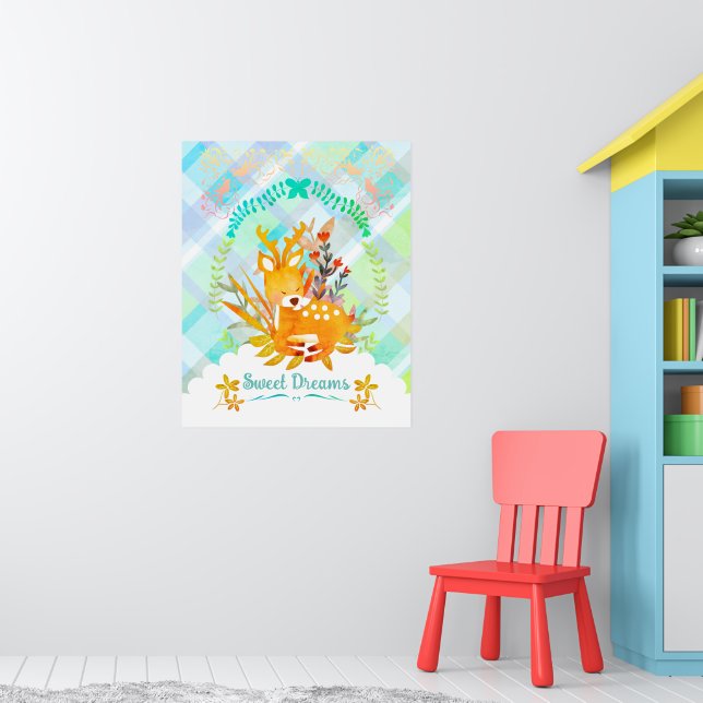 Affiche Sweet Dreams Deer (Pépinière 1)