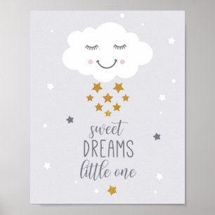 Affiche Sweet Dreams Little One Wall Art for Kids