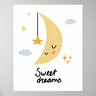 Affiche Sweet Dreams Moon & Stars