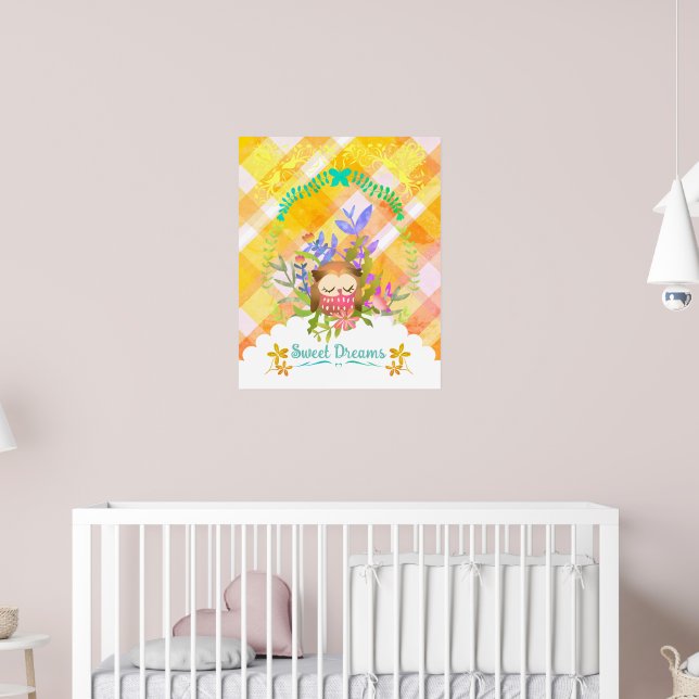 Affiche Sweet Dreams Owl. (Pépinière 2)