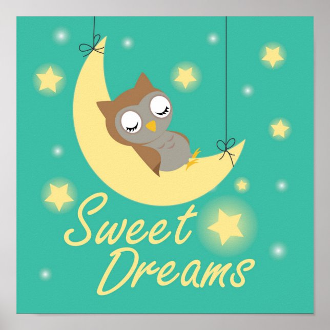 Affiche Sweet Dreams souhaite un design. (Devant)