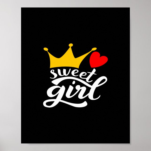 Affiche sweet girl (Devant)