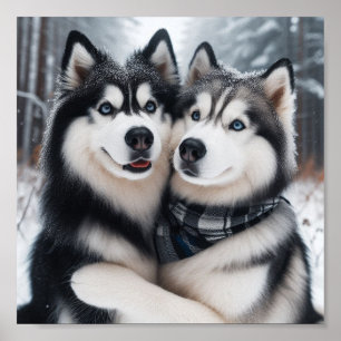 Affiche Sweet Huskies