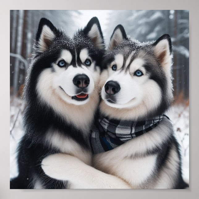 Affiche Sweet Huskies (Devant)