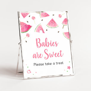 Affiche Sweet Little Baby Watermelon Les bébés sont doux