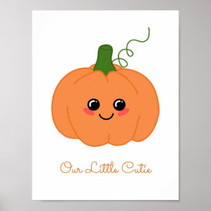 Affiche Sweet Little Cutie Citrouille Baby Nursery