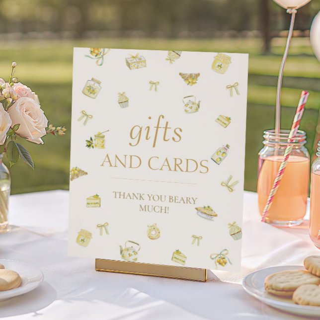 Affiche Sweet Little Lemon Baby Shower Gifts and Cards  (Créateur téléchargé)