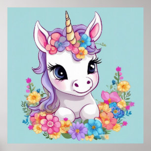 Affiche Sweet Magique Baby Unicorn