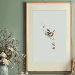 Affiche Sweet Marsh Titmouse Paire Aquarelle Art<br><div class="desc">Adorez votre maison avec cette oeuvre d'aquarelle pleine de charme avec une charmante paire de Titsouris marécageuses, également connue sous le nom de Titsouris marécageuses européennes ou de Poecile palustris. Cette magnifique illustration illustre le lien intime entre ces deux oiseaux, rendu avec les coups de pinceau fluides et les lavages...</div>