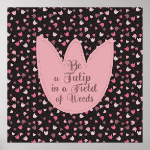 Affiche Sweet Simple Tulip Motif rose - Toutes les directi