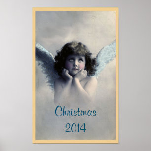 Affiche Sweet Vintage Noël Angel