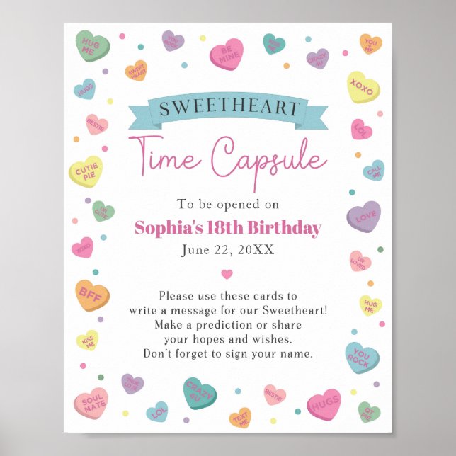 Affiche Sweetheart Candy Conseil Temps Capsule Signal (Devant)