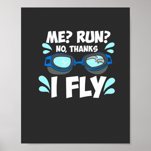 Affiche Swimmer Swimming (Devant)