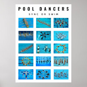 Affiche Swimmer Synchronized Swimming