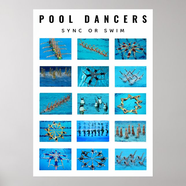 Affiche Swimmer Synchronized Swimming (Devant)