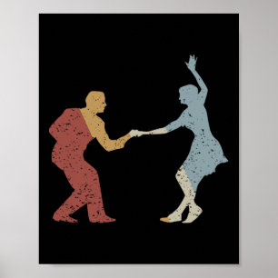 Affiche Swing Dance Retro Style Vintage