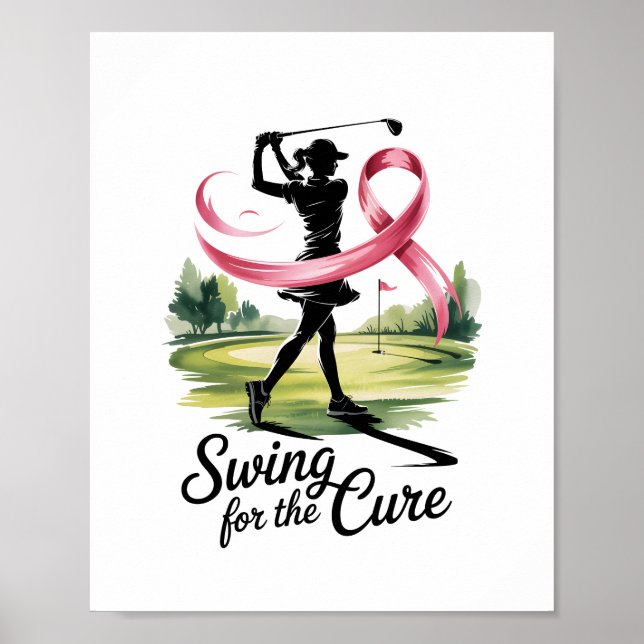 Affiche Swing for the Cure Golf Breast Cancer (Devant)