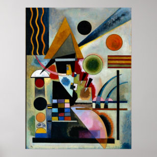 Affiche Swinging, célèbre peinture de Kandinsky,