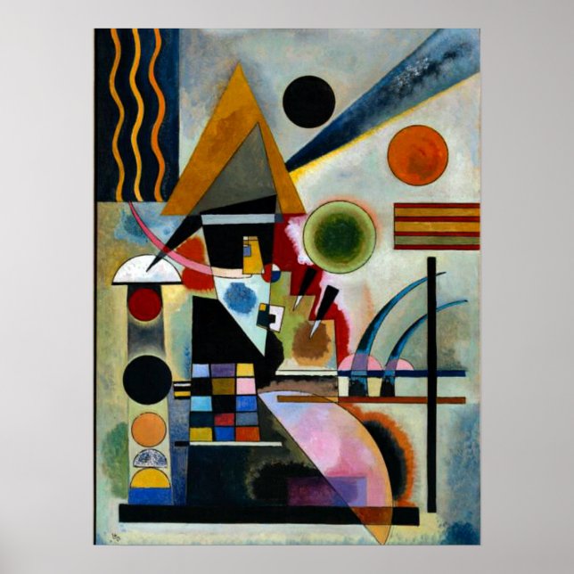 Affiche Swinging, célèbre peinture de Kandinsky, (Devant)