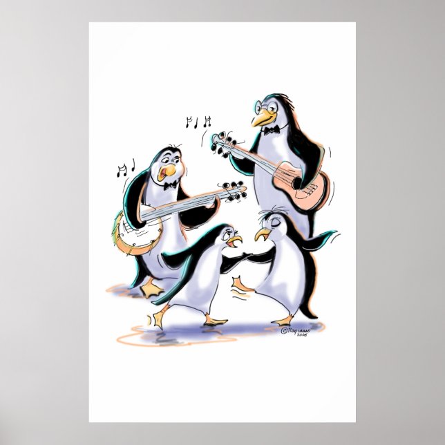 Affiche sWiNgInG pEnGuInS (Devant)