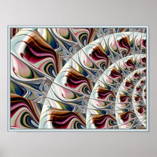 Affiche Swirling Painterly Pattern