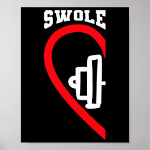 Affiche Swole Mates Jolie Entraînement Couples Corresponda