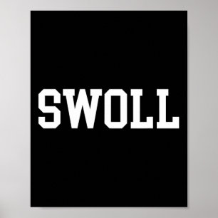 Affiche Swoll Amusant Poids Et Bodybuilding