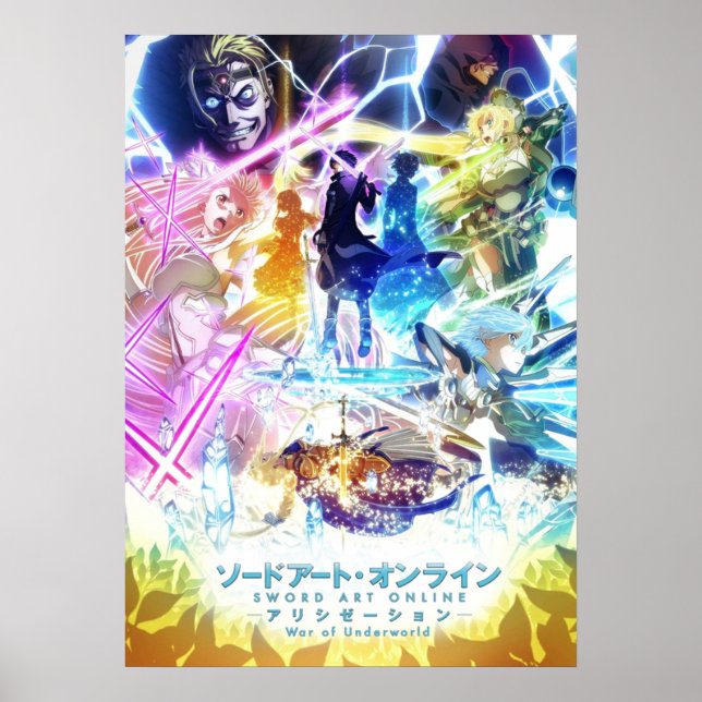 Affiche Sword Art Online Alicization Guerre du monde soute (Devant)