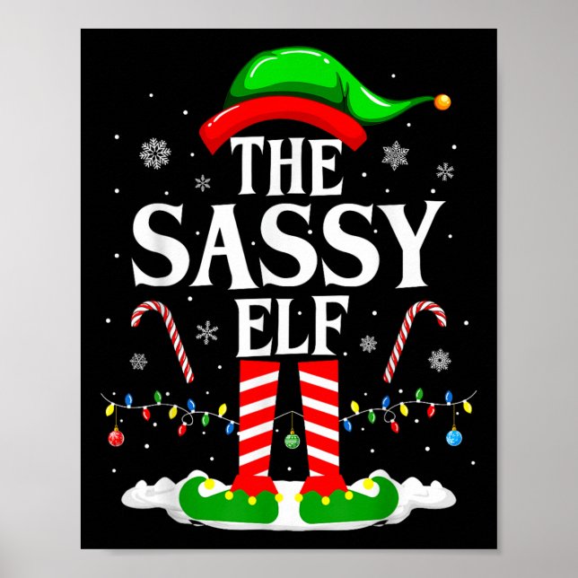 Affiche Sy Elf Xmas Funny Matching Family Group Christ (Devant)